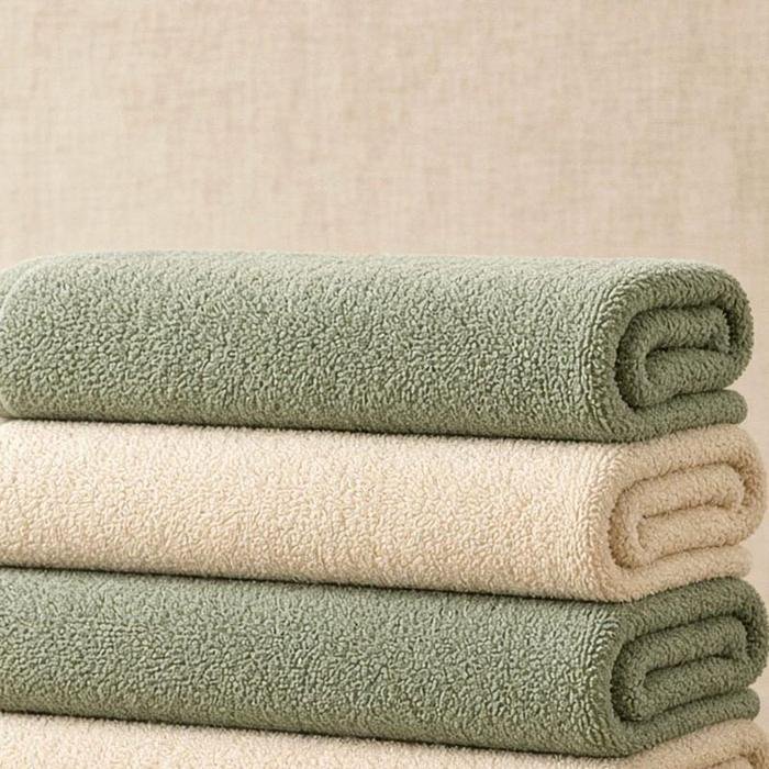 Lot de 4 serviettes de bain coton — vue secondaire